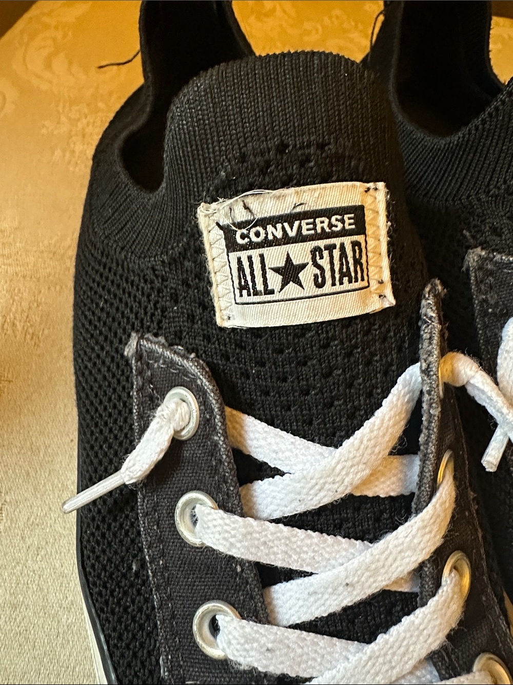 Converse All Star Chuck Taylor black knit slip on shoes, sneakers - Picture 2 of 12